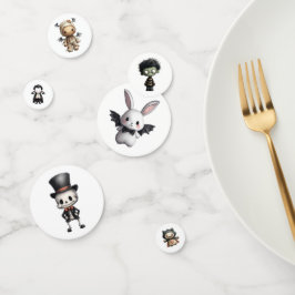 Confeti Personajes de Cute Halloween