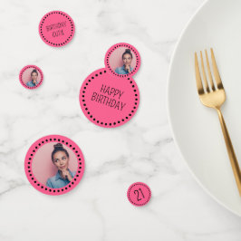 Confeti Personalizable simple de Moda divertida Polka Dot 