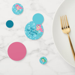 Confeti Personalizada la fiesta de cumpleaños de Sirena