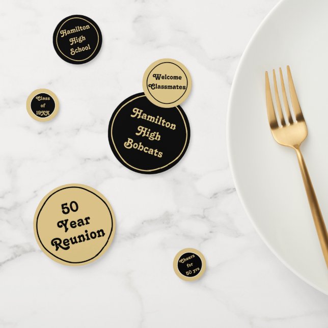 Confeti Personalizado clase reunion mesa confetti! (Grupo)