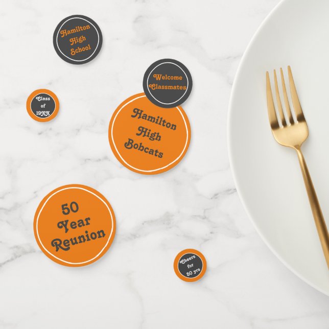 Confeti Personalizado clase reunion mesa confetti! (Grupo)