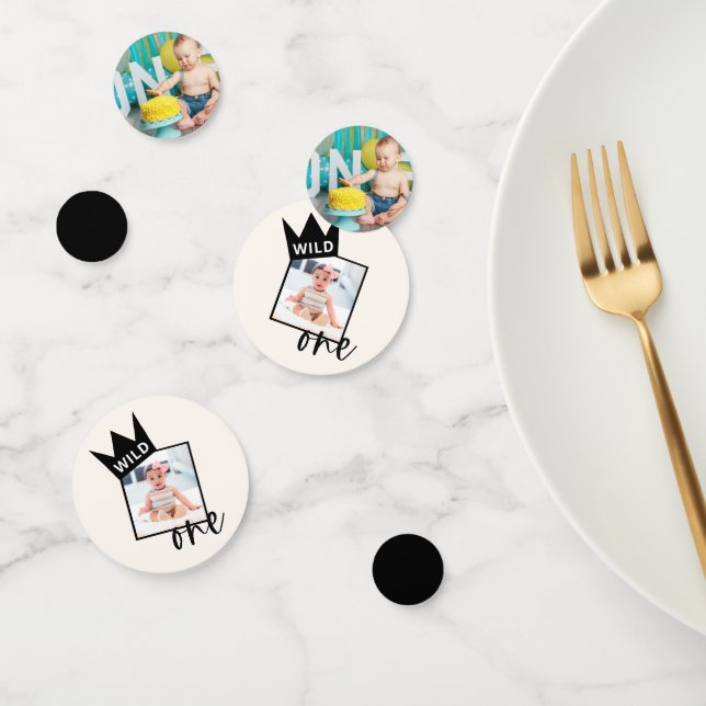 Confeti Personalizado de cumpleaños Wild One (Grupo)