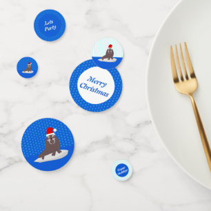 Confeti Personalizado de escaramuzas de Navidades y motos