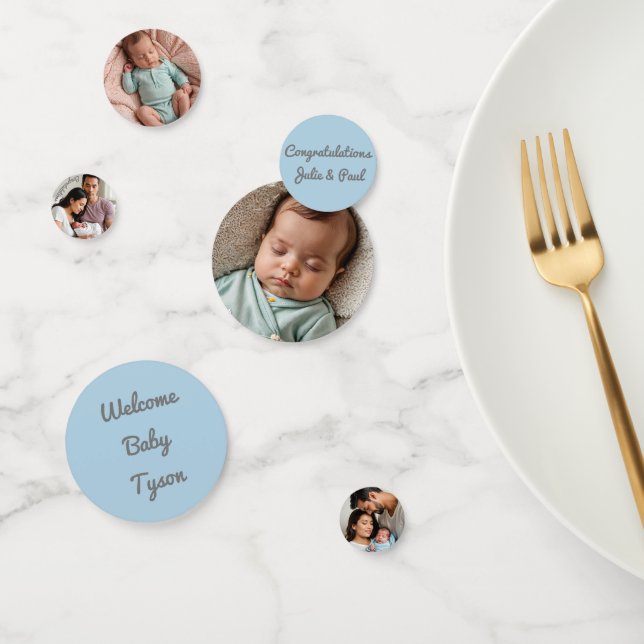 Confeti personalizado de foto de bebé (Grupo)