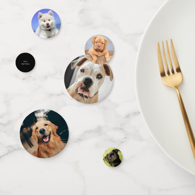 Confeti Personalizado de fotos de perros (Grupo)