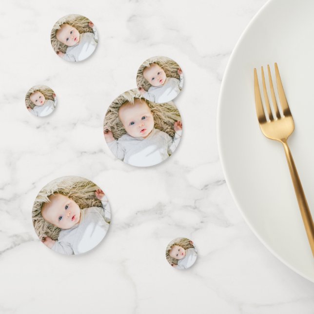 Confeti Personalizado de la fiesta de cumpleaños Face Phot (Grupo)