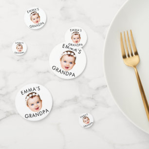 Confeti Personalizado Foto Face Mamá Abuela Abuela Cumplea