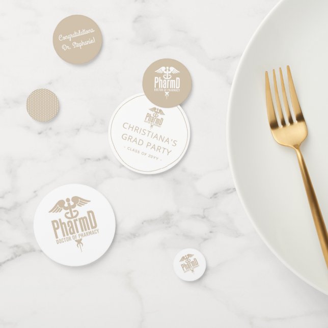 Confeti Personalizado PharmD Médica del Partido de Graduac (Grupo)