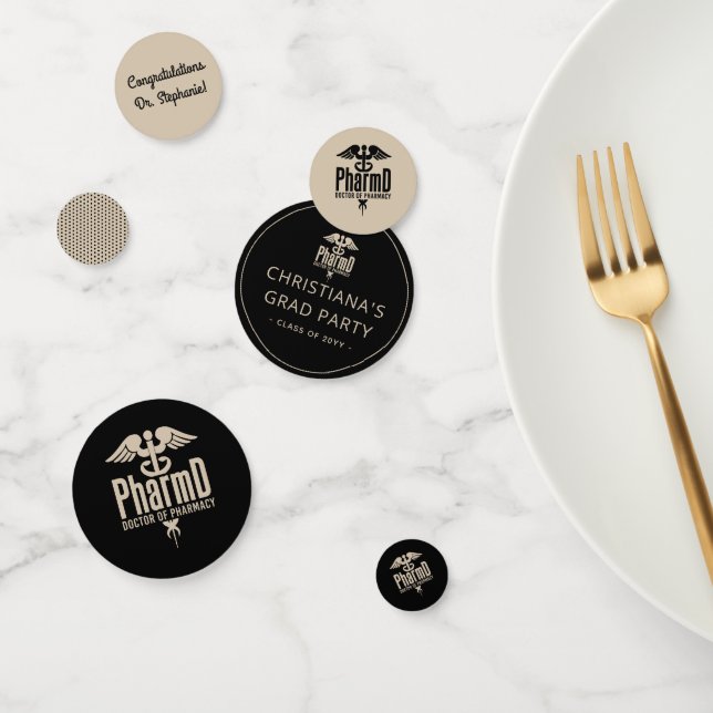 Confeti Personalizado PharmD Médica del Partido de Graduac (Grupo)
