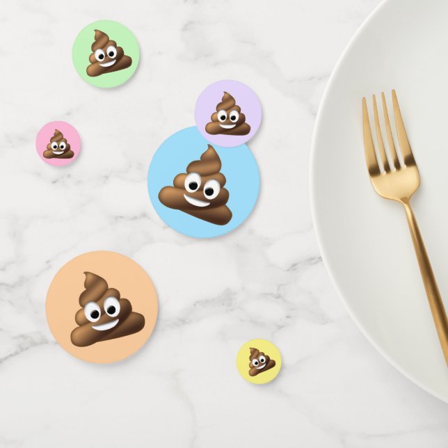 Confeti Personalizar, Emoji de poop (Grupo)