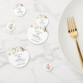 Confeti Pink Flowers, White Flowers, Boho, Birthday