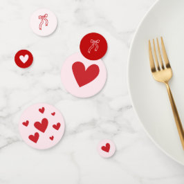 Confeti Pink Red Hearts Little Sweetheart Valentine