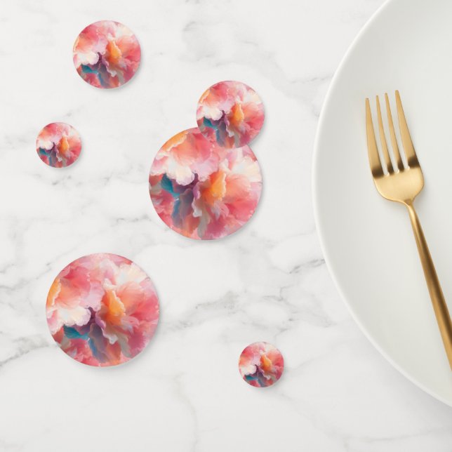 Confeti Plato de papel floral (Grupo)