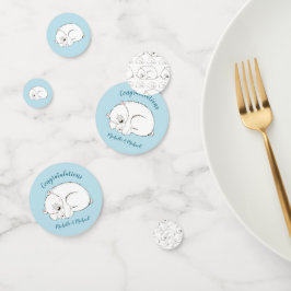Confeti Polar Bear Baby Shower Winter Boy Blue