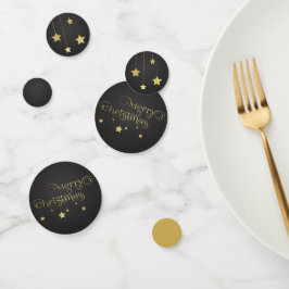 Confeti Precioso oro Feliz Navidad Estrellas