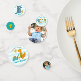 Confeti Preschool Graduation Blue Dinosaur Boy 2 Photo Fun