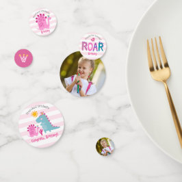 Confeti Preschool Graduation Pink Dinosaur Girl 2 Photo