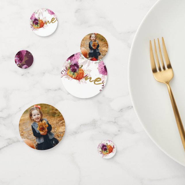 Confeti Primer cumpleaños de Acción de Gracias, foto de Bo (Grupo)