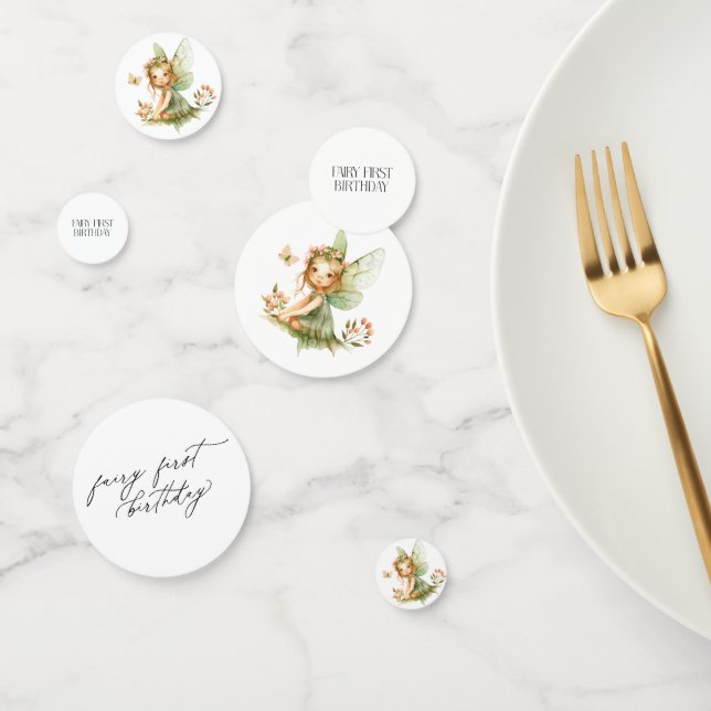 Confeti Primer cumpleaños de Cute Fairy (Grupo)