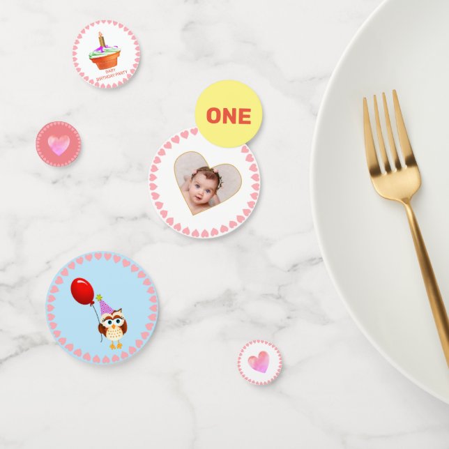 Confeti Primera fiesta de cumpleaños del bebé (Grupo)