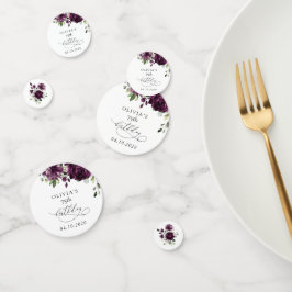 Confeti Purple Flowers, Plum Flowers, Boho, Birthday