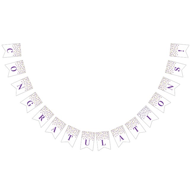 Confeti púrpura del oro de la bandera de la (Todo)