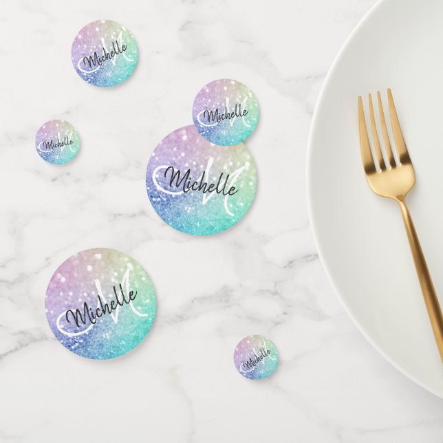 Confeti Purpurina Bokeh Glamoroso Elegante (Grupo)