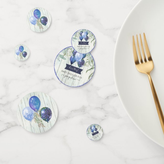 Confeti Purpurina de la Marina Balloons Eucalyptus Baby Bo (Grupo)