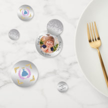 Purpurina de oro y foto de Personalizado Princesa 