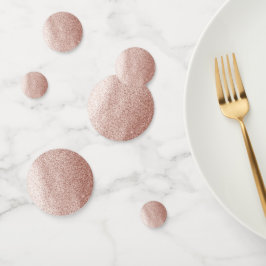 Confeti Purpurina Rosa Gold Faux