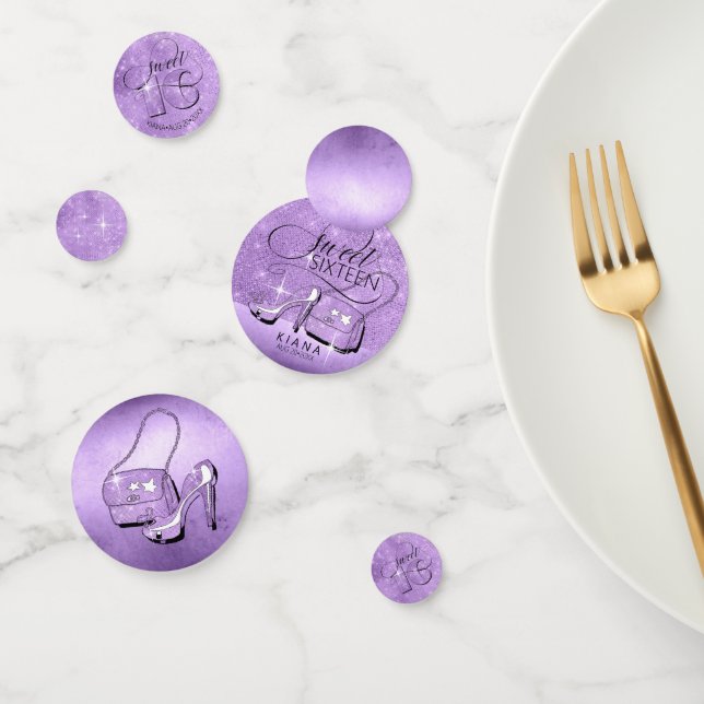 Confeti Purpurina y dulzura fina 16 Mix Violet ID675 (Grupo)