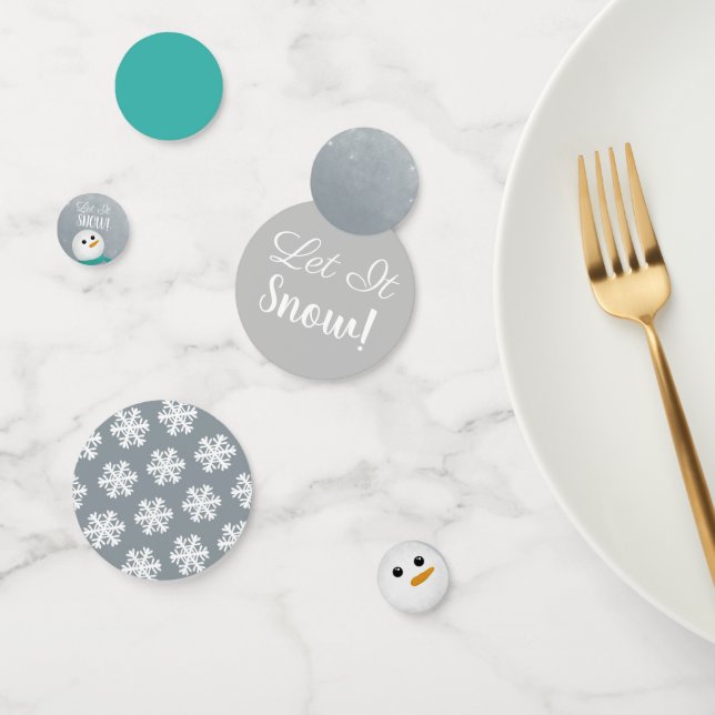 Confeti ¡Que La Nieve! Hombre de nieve (Grupo)