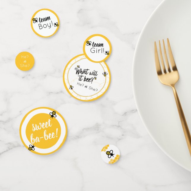 Confeti ¿Qué será? Tabla de revelaciones de género de Baby (Grupo)