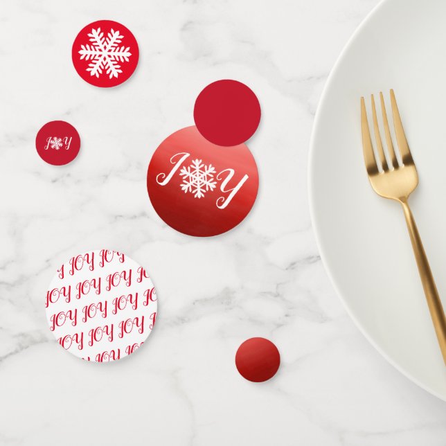 Confeti Red Joy Snowflake (Grupo)