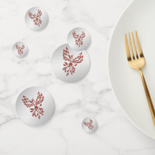 Confeti Red Phoenix Rises Silver
