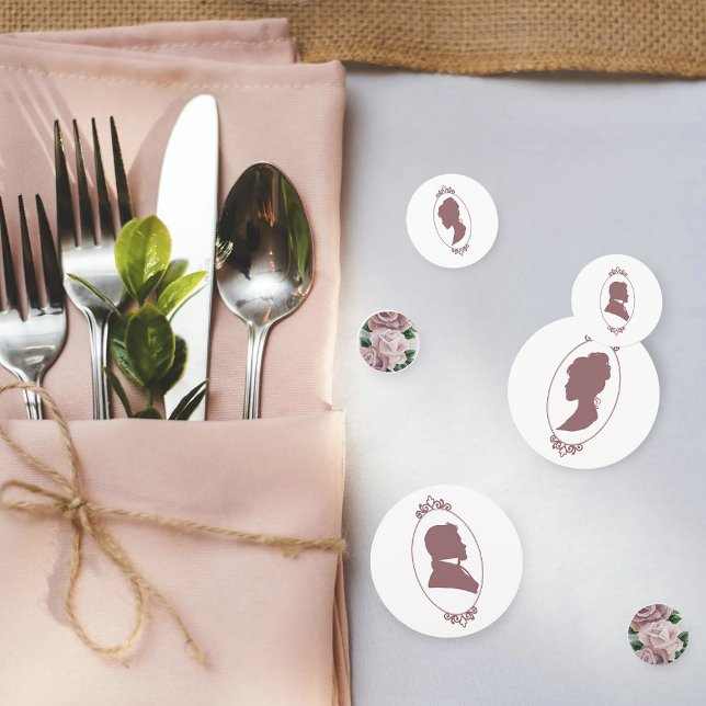 Confeti Regency Bridgerton Pink Roses Cameo (Subido por el creador)