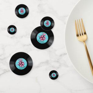 Confeti Registro de tiempo de fiesta de 45 RPM