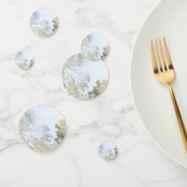 Confeti Resplandor Dorado de Hoja Ancha