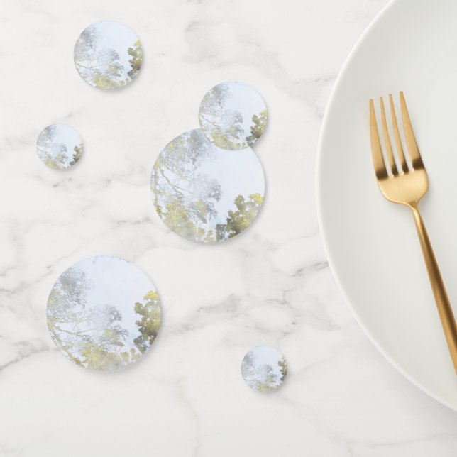 Confeti Resplandor Dorado de Hoja Ancha (Grupo)