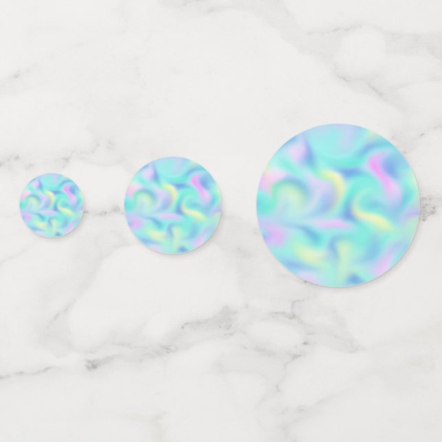 Confeti Resumen Bonito Pastel Swirls (Anversos)