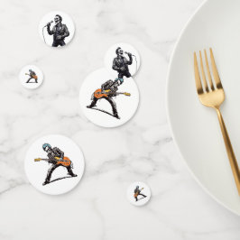 Confeti Rock and Roll Skeletons Birthday Party