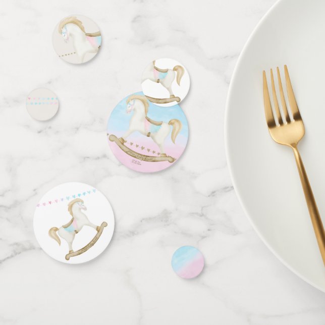 Confeti Rockefeller Blue Pink Gender Neutral Baby Shower (Grupo)