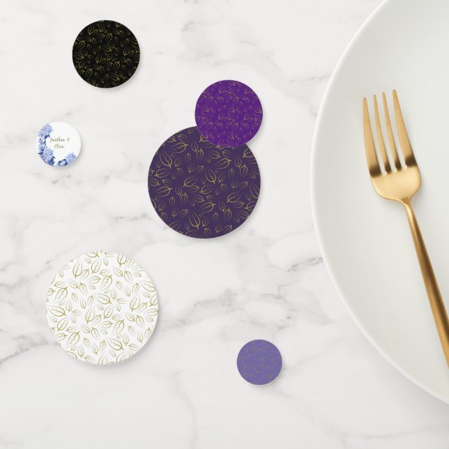 Confeti Romantic Field purple Flowers (Grupo)