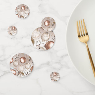 Confeti Rosa Purpurina Rosa de Oro Globos Fiesta de cumple