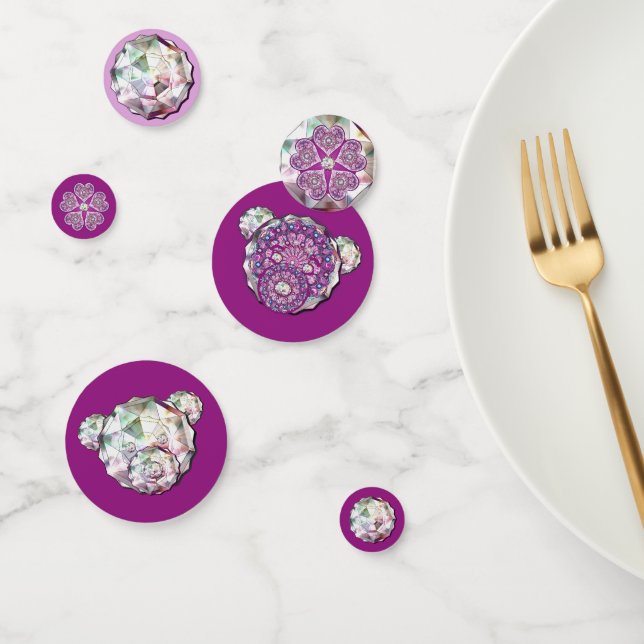 Confeti Rosace azul o rojo para bebé y niño (Grupo)