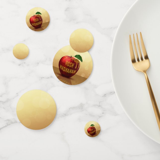 Confeti Rosh Hashanah Año Nuevo judío Miel Apple (Grupo)