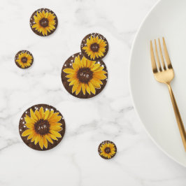 Confeti Rustic Sunflower String Lights Wedding Recepcion