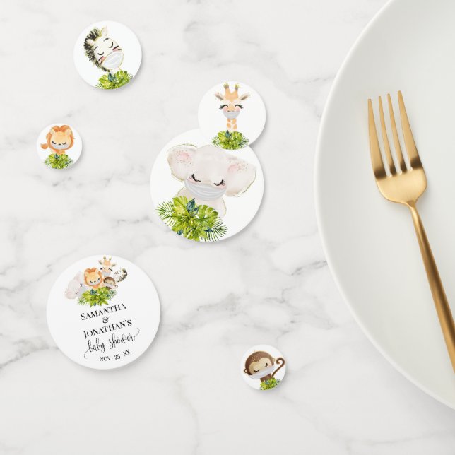 Confeti Safari Wild Baby Animals Baby Shower (Grupo)