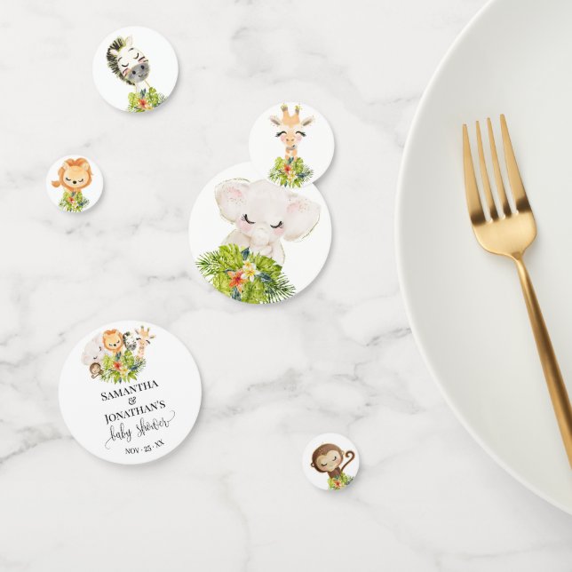 Confeti Safari Wild Zoo Baby Animals Baby Shower (Grupo)