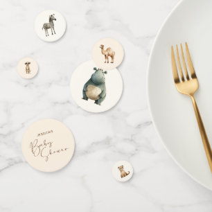 Confeti Safari Wildlife Cute Animals Baby Shower